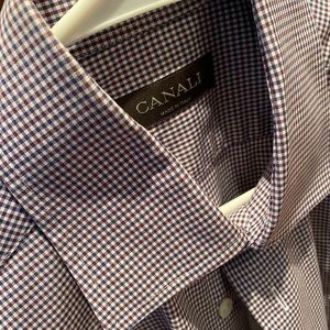 MENS Canali dress shirt - size 15 3/4